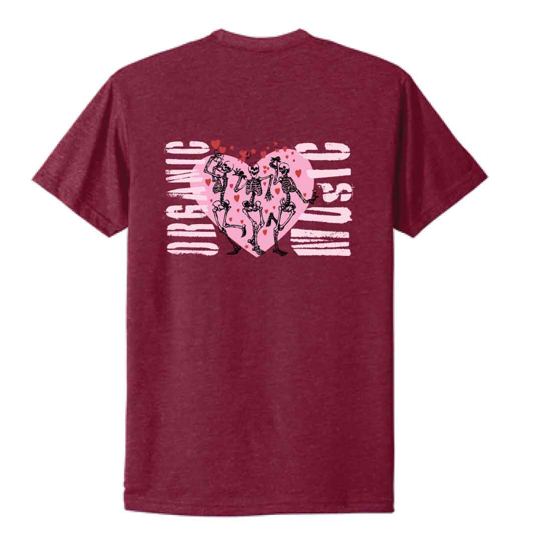 Organic Music Valentine Love Songs Tee Shirt