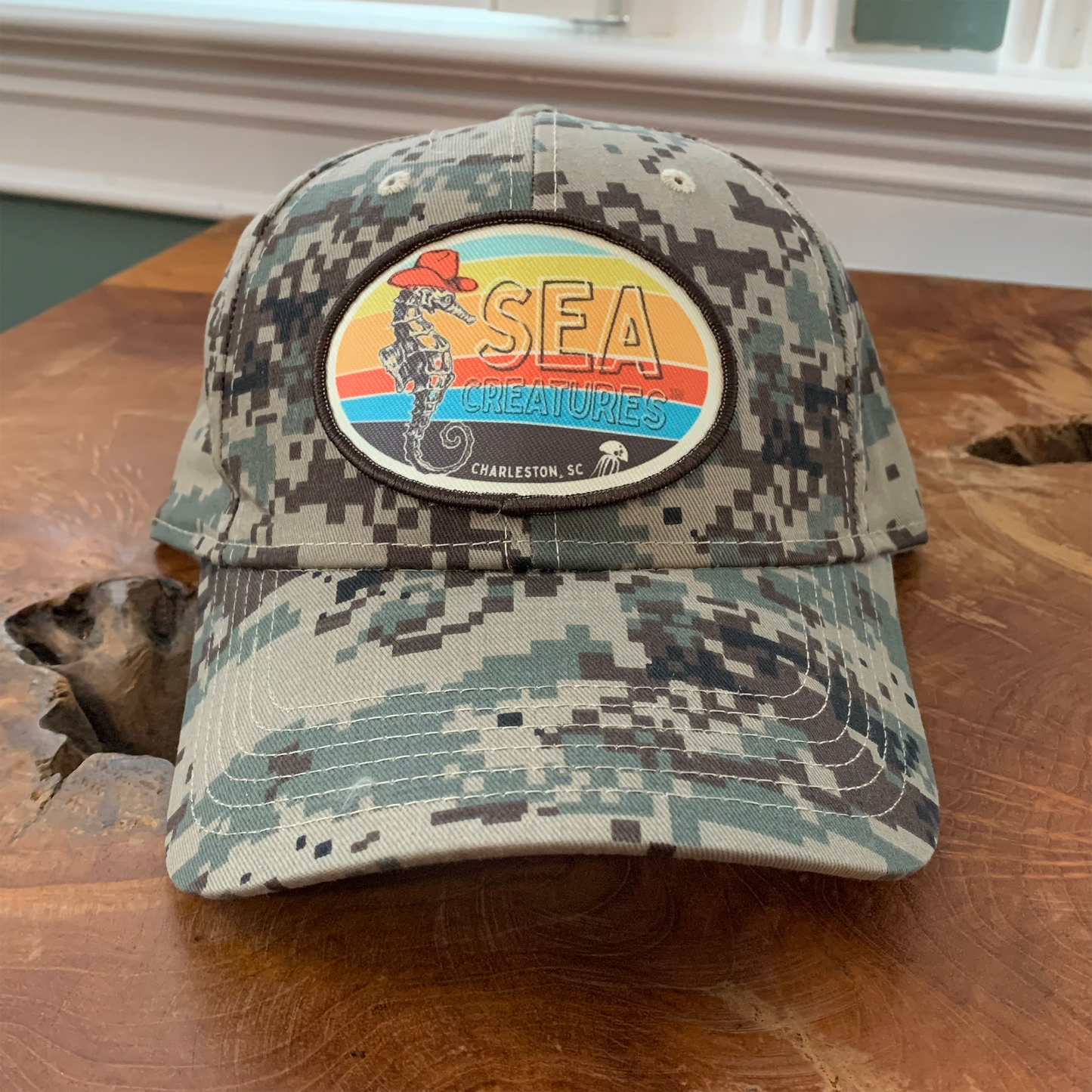 SeaHorse Sea Creatures Camo Hat