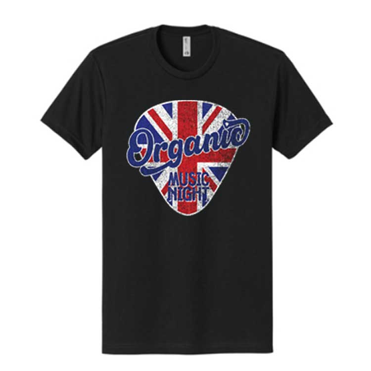 Organic Music Night British Invasion Tee Shirt