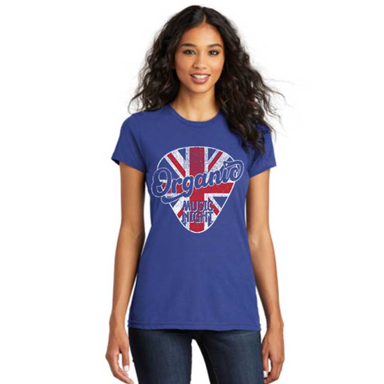 Organic Music Night British Invasion Tee Shirt