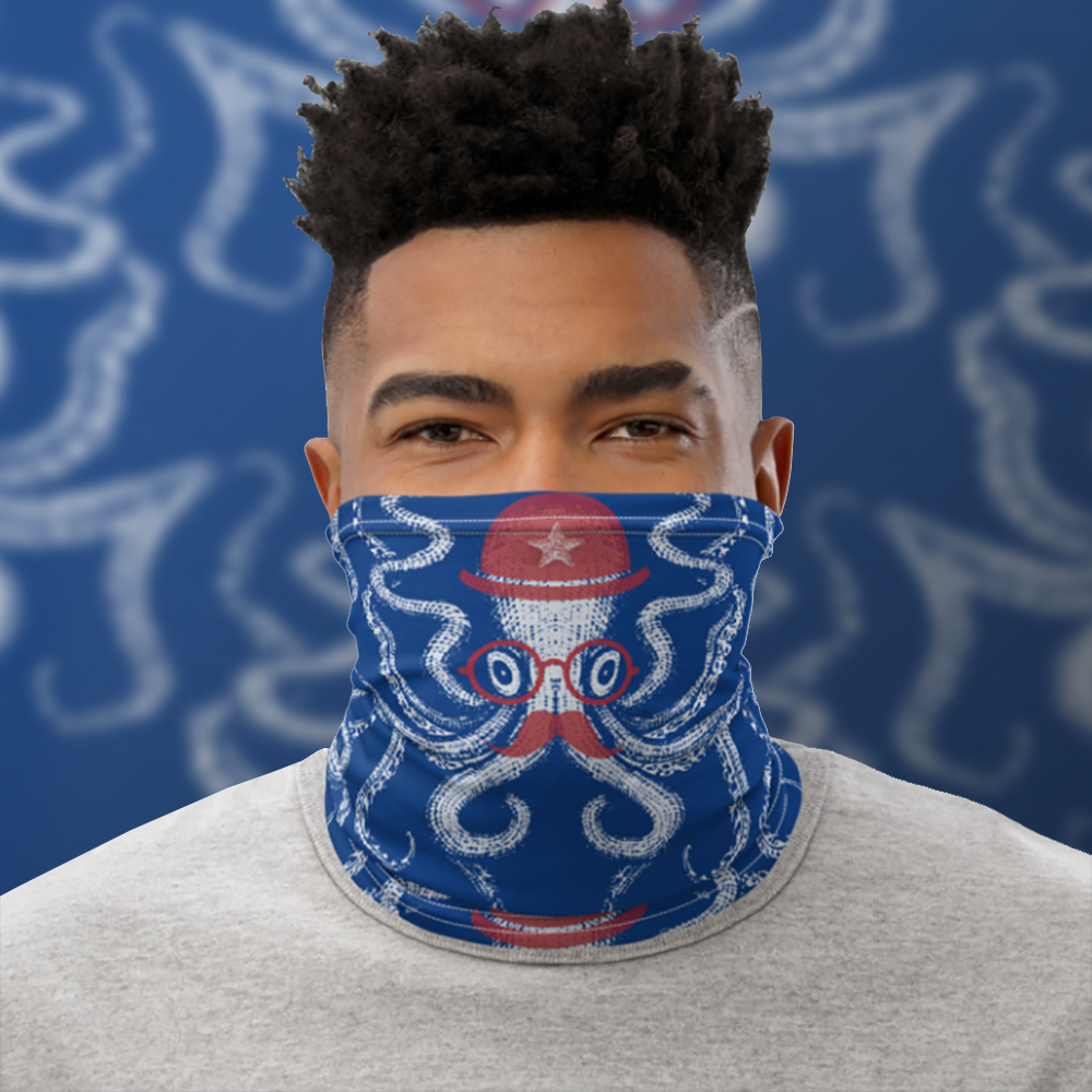 Bowlerpus Derby Star Neck Gaiter / Face Mask