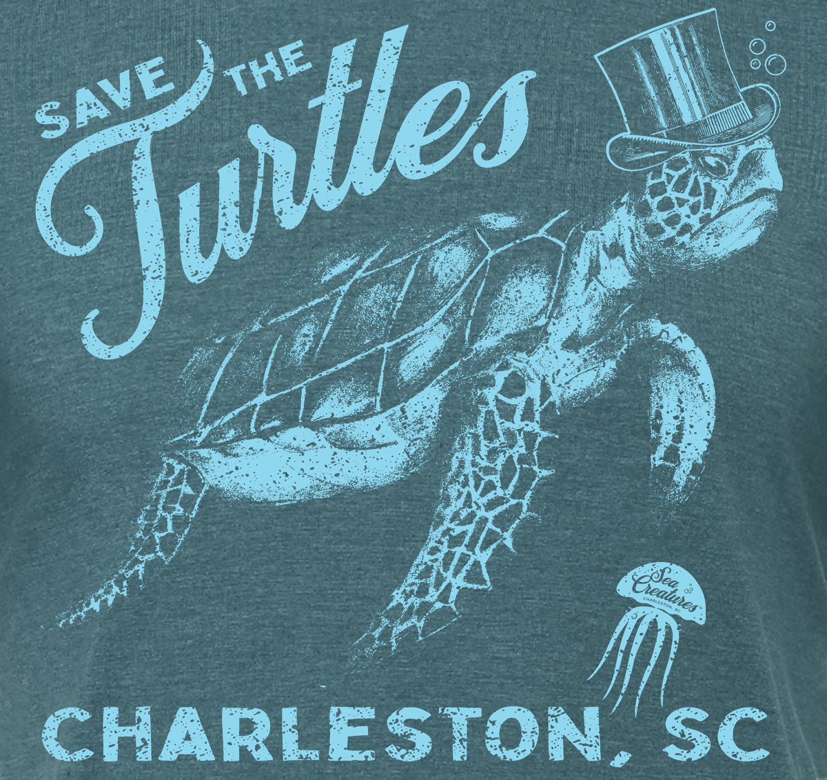Save the Turtles, Charleston! Tee Shirt