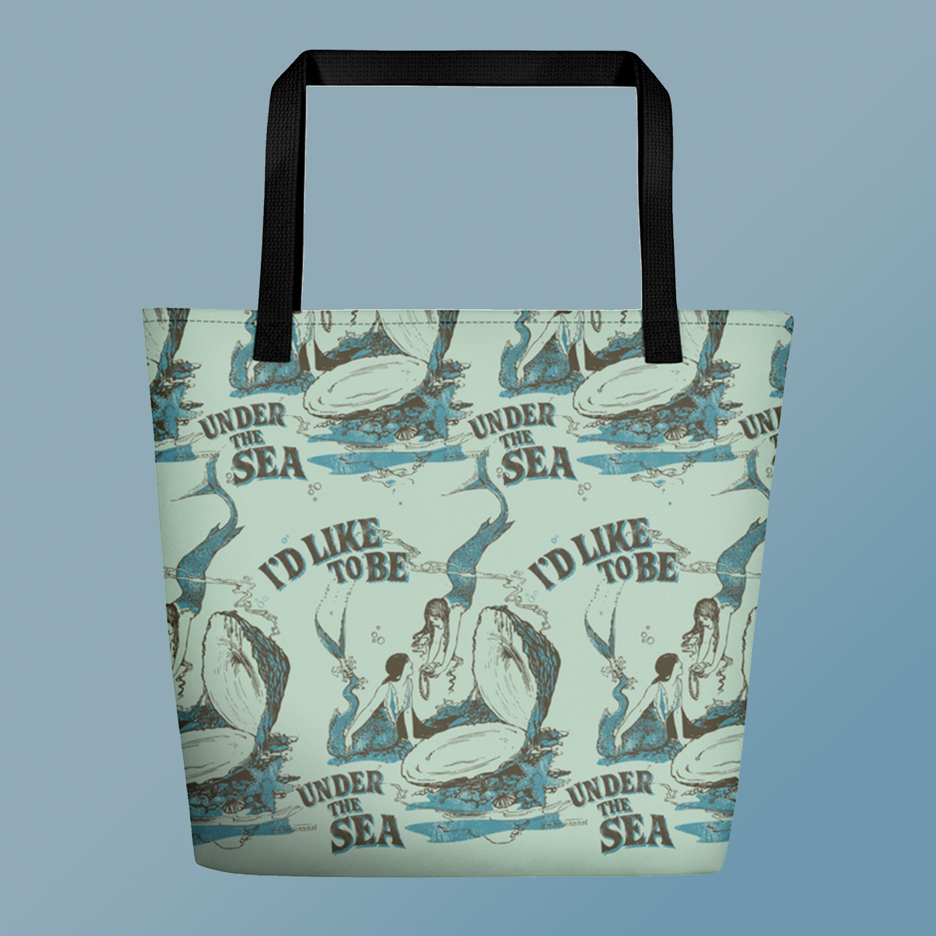 Mermaid top beach bags