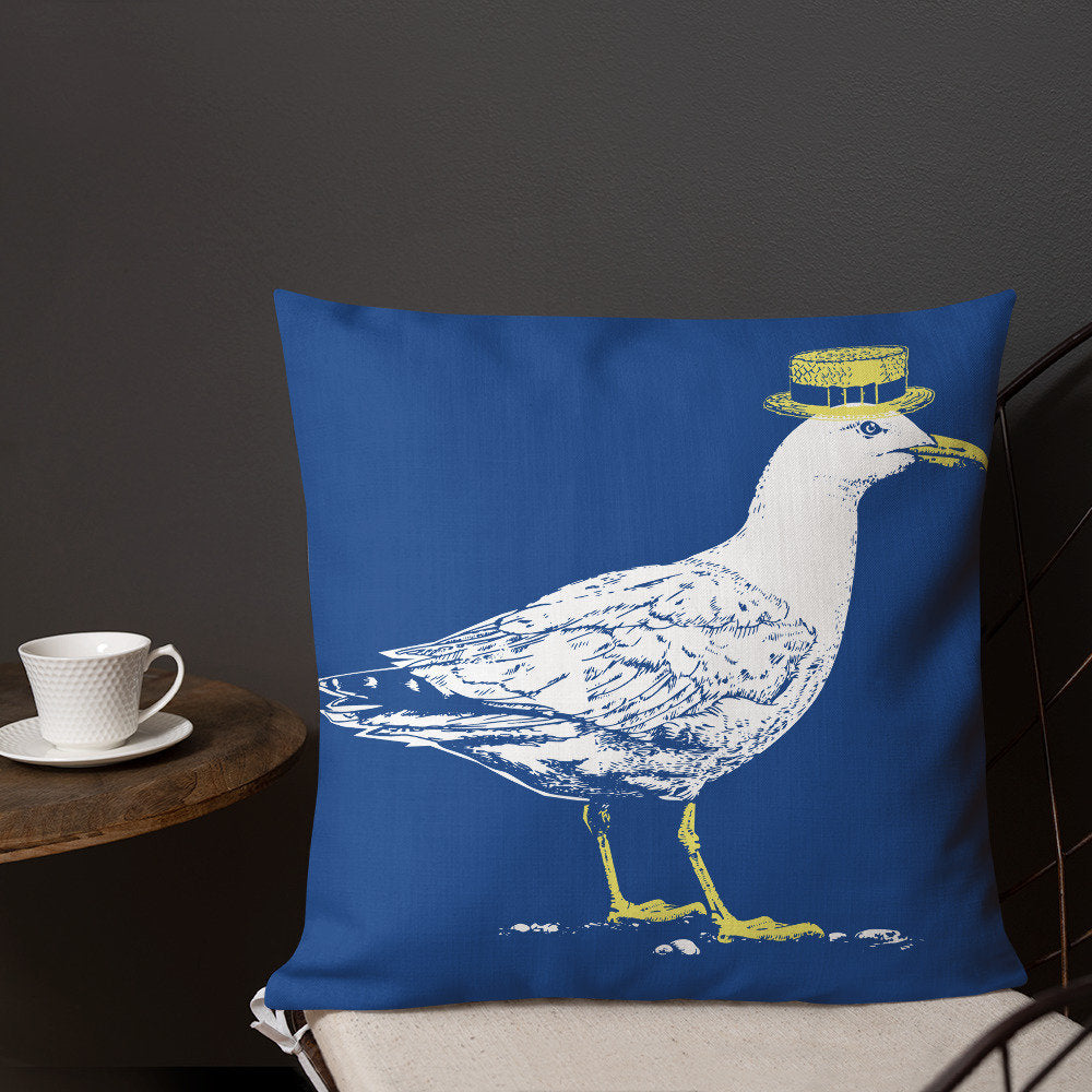 Dapper Seagully Premium Pillow