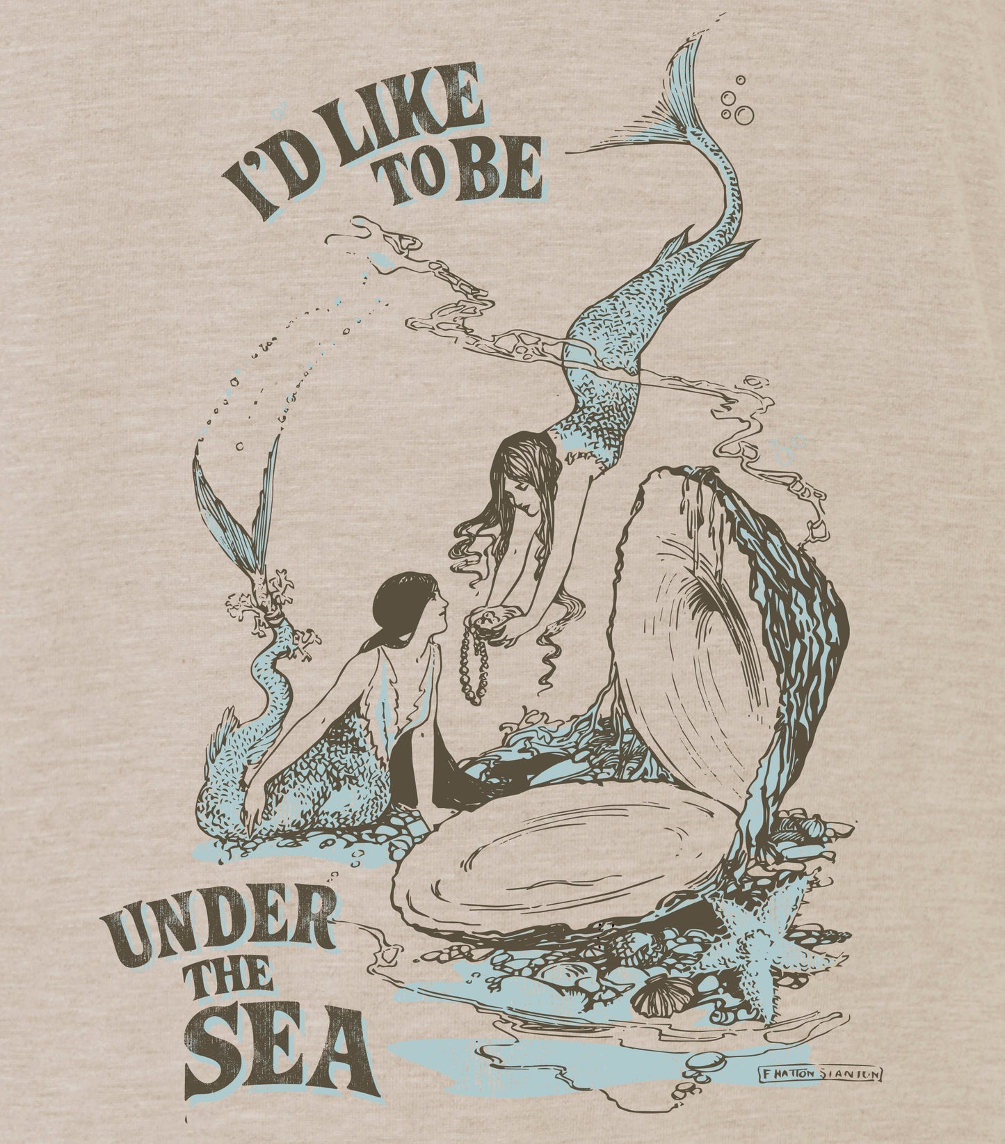 I'd Like to Be Under the Sea Mermaid Short-Sleeve Unisex T-Shirt