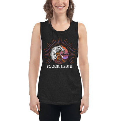 Tiger Wave Ladies’ Muscle Tank