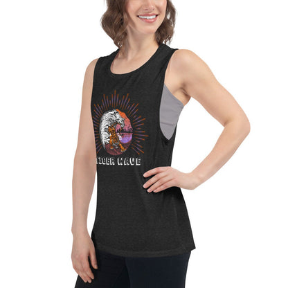 Tiger Wave Ladies’ Muscle Tank