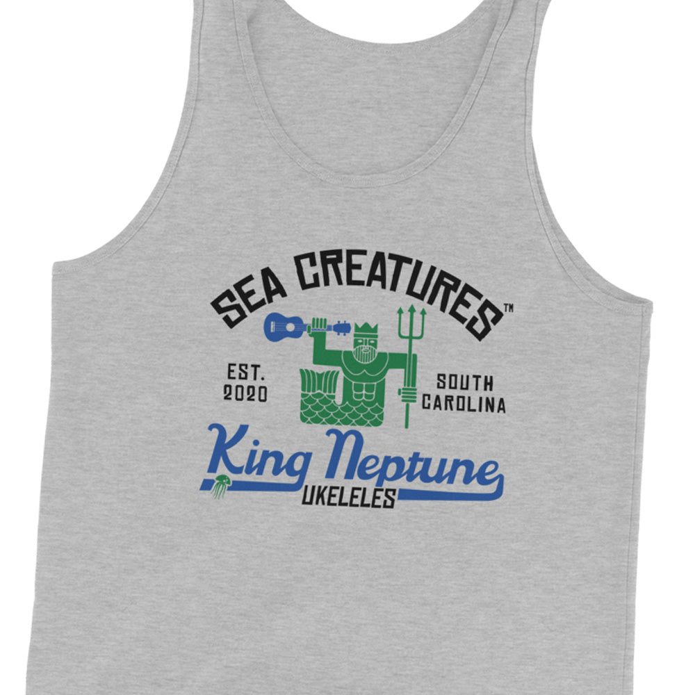 King Neptune's Ukeleles from Sea Creatures - Unisex Tank Top