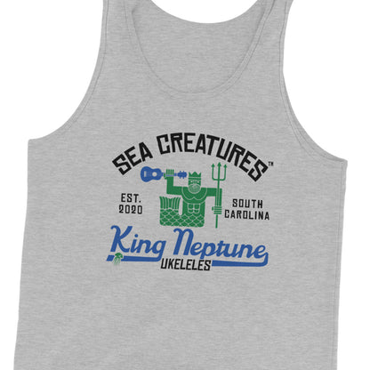 King Neptune's Ukeleles from Sea Creatures - Unisex Tank Top